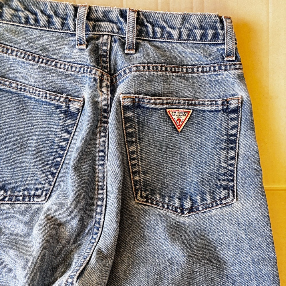 Guess Light Blue High-Waist Vintage Denim Jeans